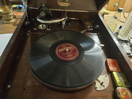 Antiker Grammophon-Schrank, Rarität für Sammler! (D)