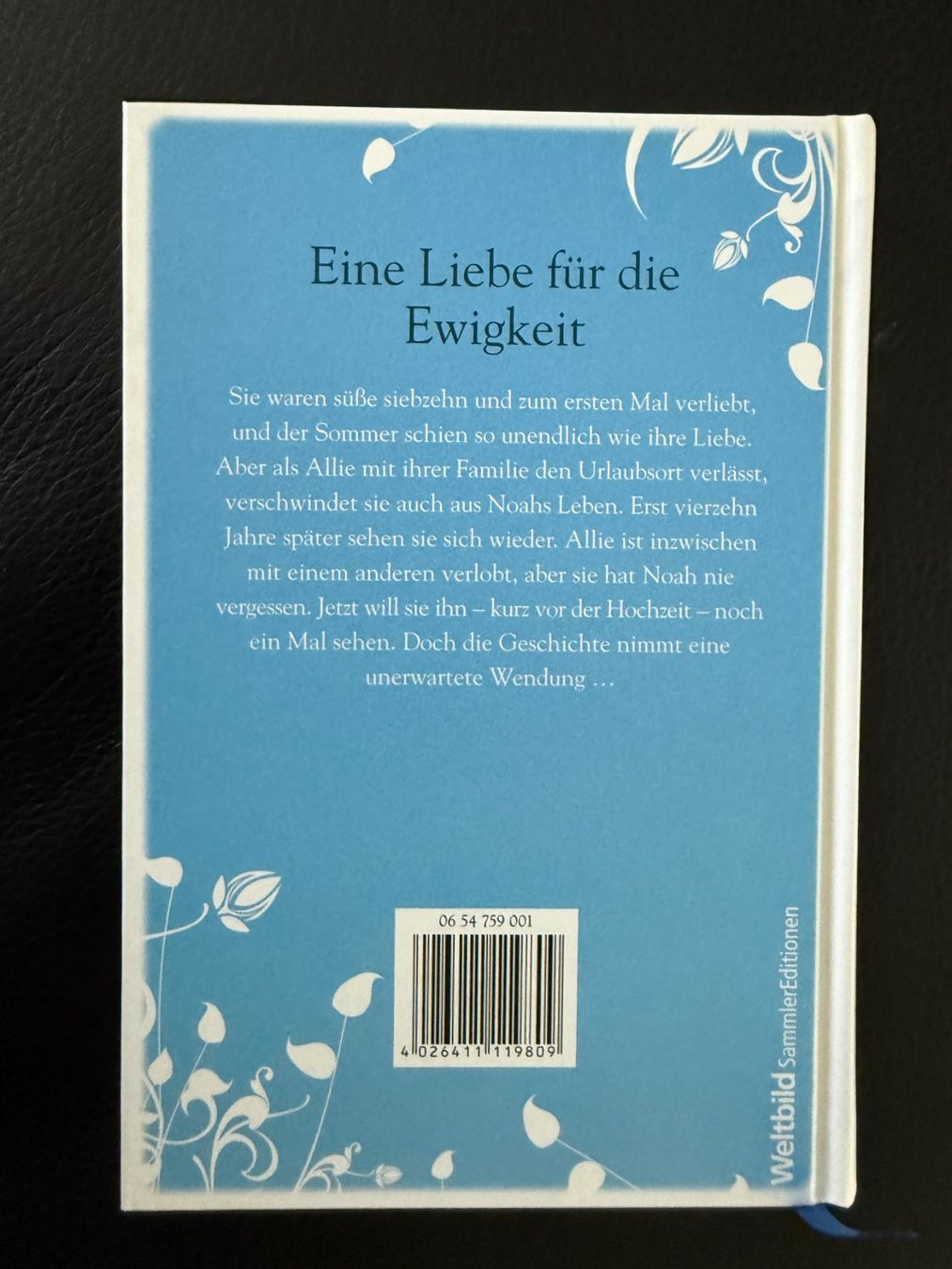 Livres: Nicholas Sparks  Wie ein einziger Tag  geb. Ausgabe – D'occasion à Subingen par ArtBead 1