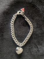 Armband Guess Herz mit Steinen Silberfarben Damen