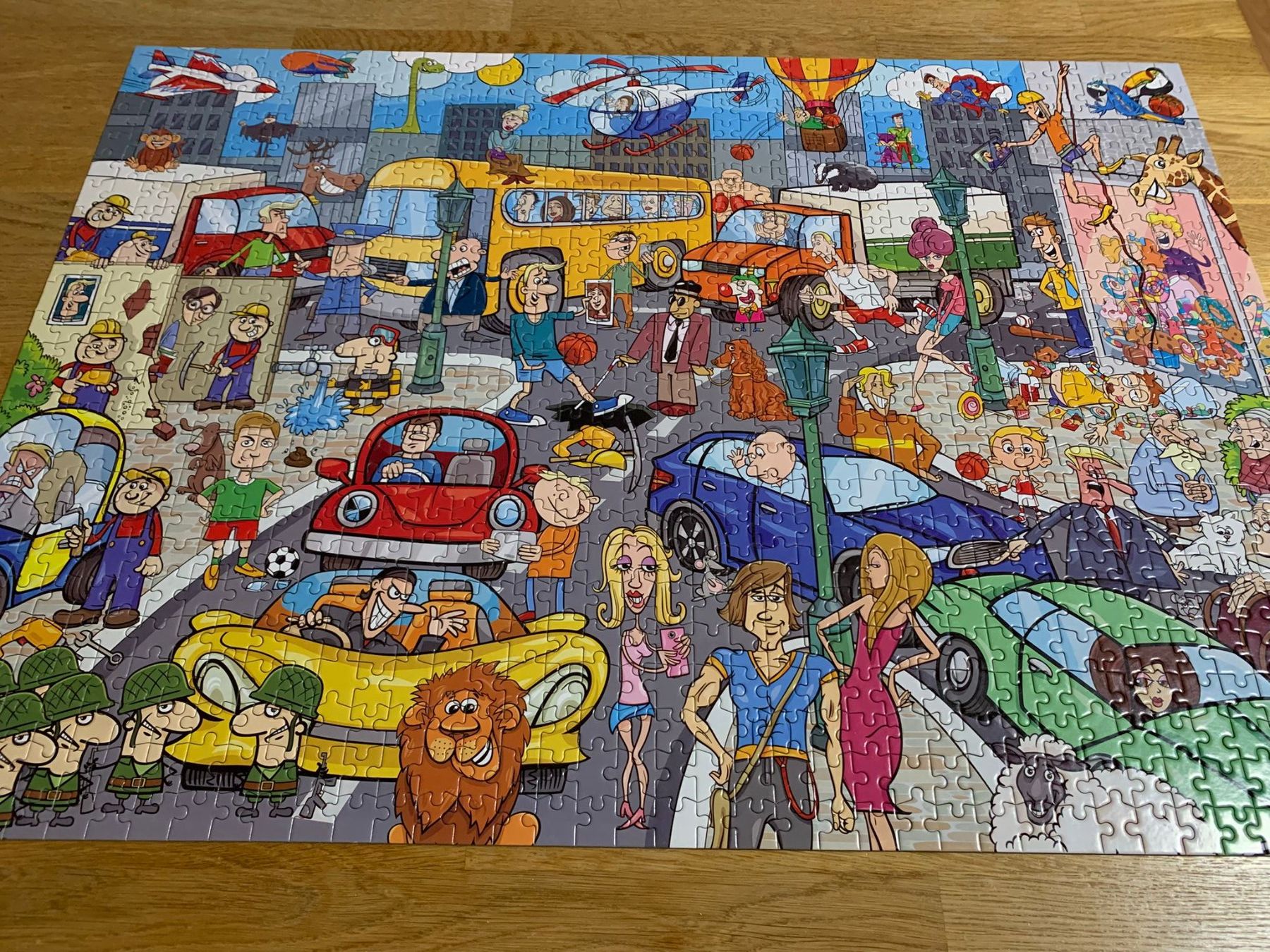 Puzzle: Grafix; Puzzle "Comic Traffic" / 1000-teilig – Usato da Boniswil venduto da Totomat-Lady2 2