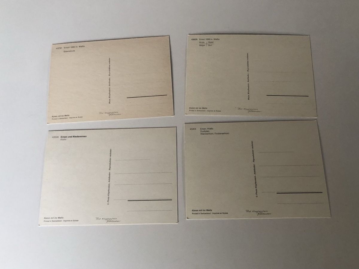 Cartes postales: 16 versch. Ansichtskarten aus ERNEN VS – Neuf (Voir description) à Lufingen par Rac0 4