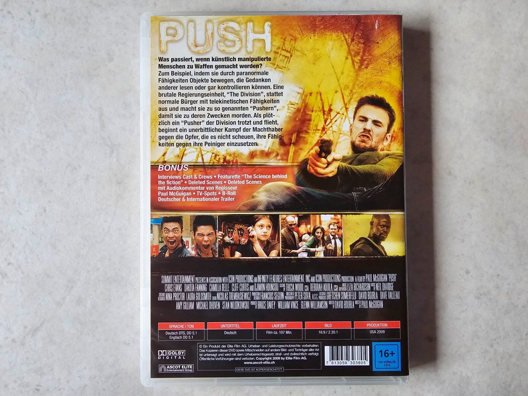 Tutti i DVDs: Push   /   (Chris Evans) – Usato da Schneisingen venduto da backstore24 1