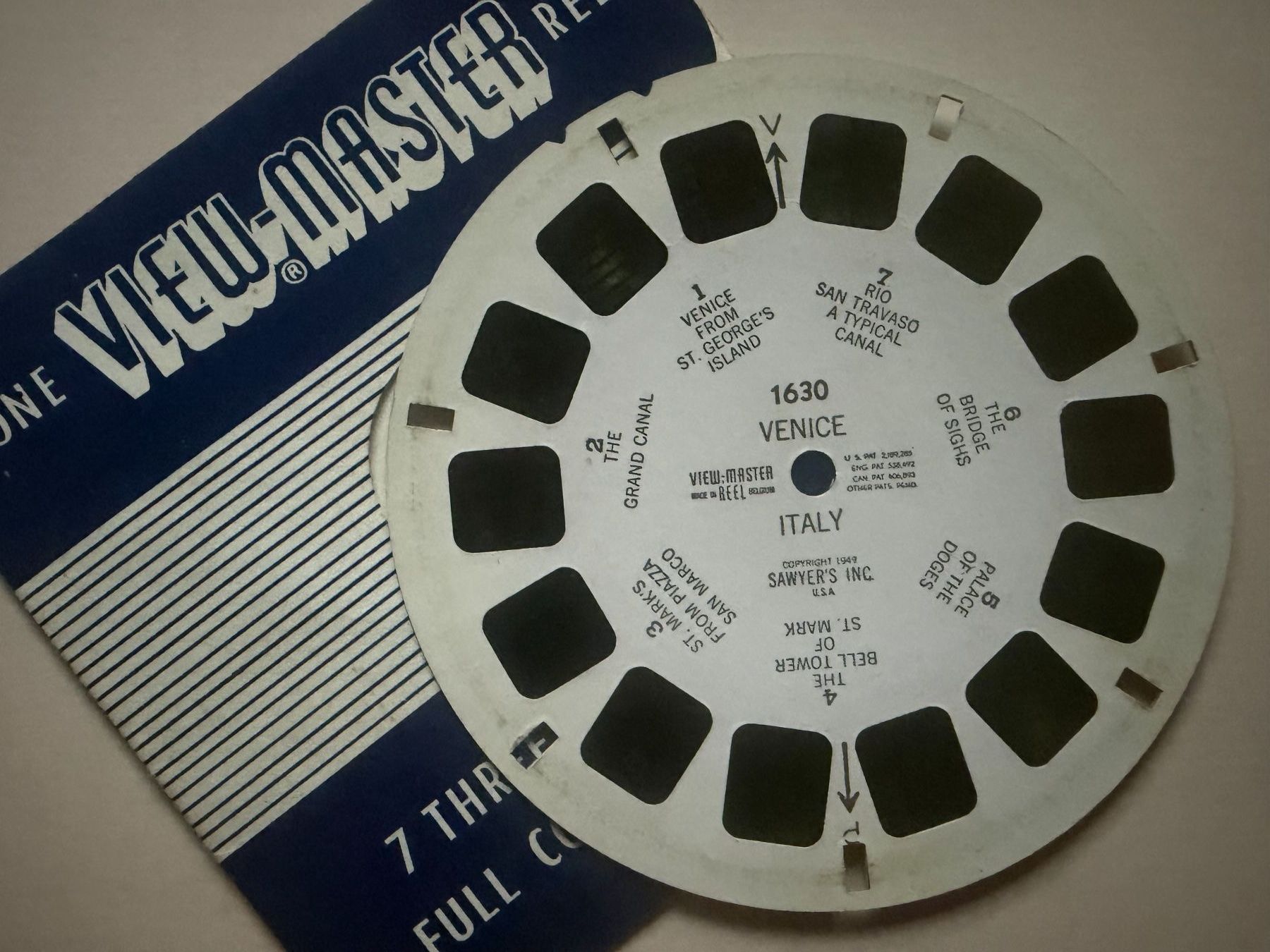 View-master Giocattoli: View-Master 3D: Nr. 1630 VENICE ITALY – Usato da Tegerfelden venduto da siebenmacky