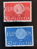 1960 EUROPA oblitérés - Zu 373-374