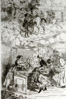 ALFRED DELVAU / EMILE BENASSIT: Jugendstil - Radierung, 1882