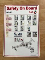DAT Danish Air Transport Safety Card MD-83