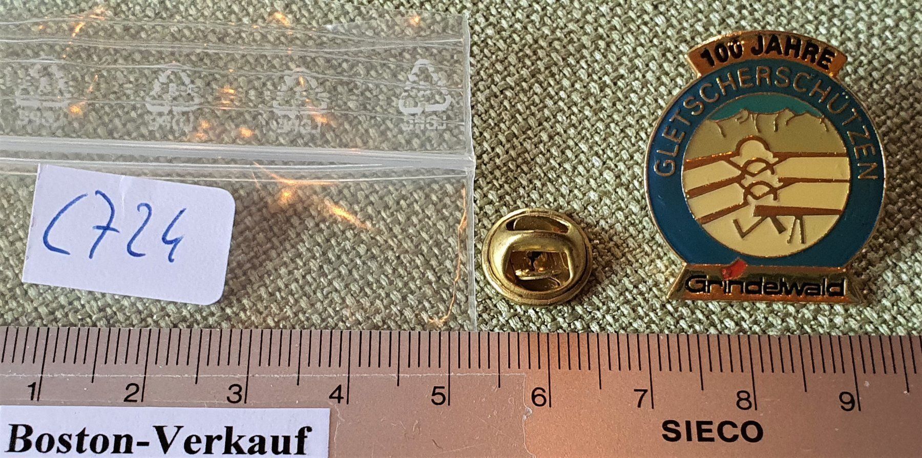 Pins: C724  Pin Gletscher Schützen Grindelwald – Gebraucht aus Reinach BL von Boston-Verkauf 2