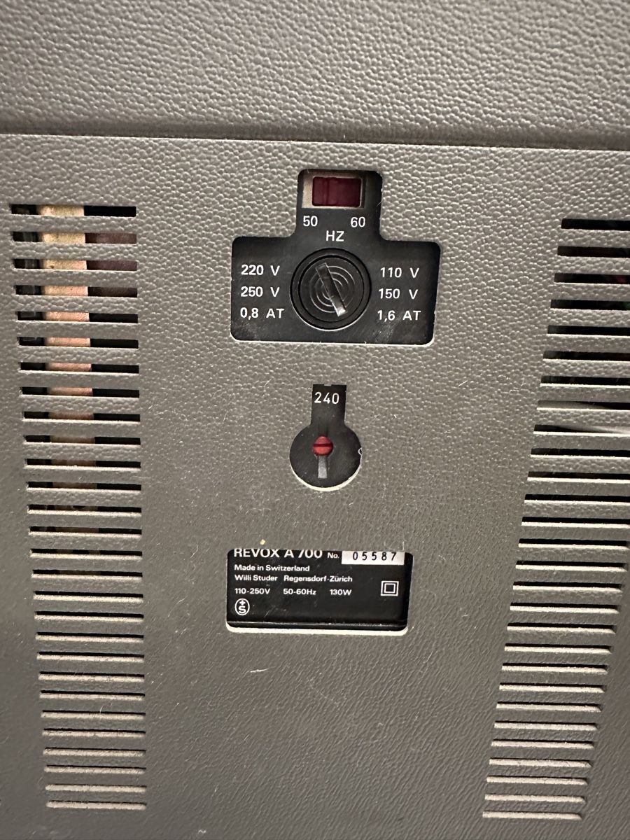 Revox Apparecchi a nastro: Revox A700 – Difettoso da Schüpfen venduto da schumi75 4