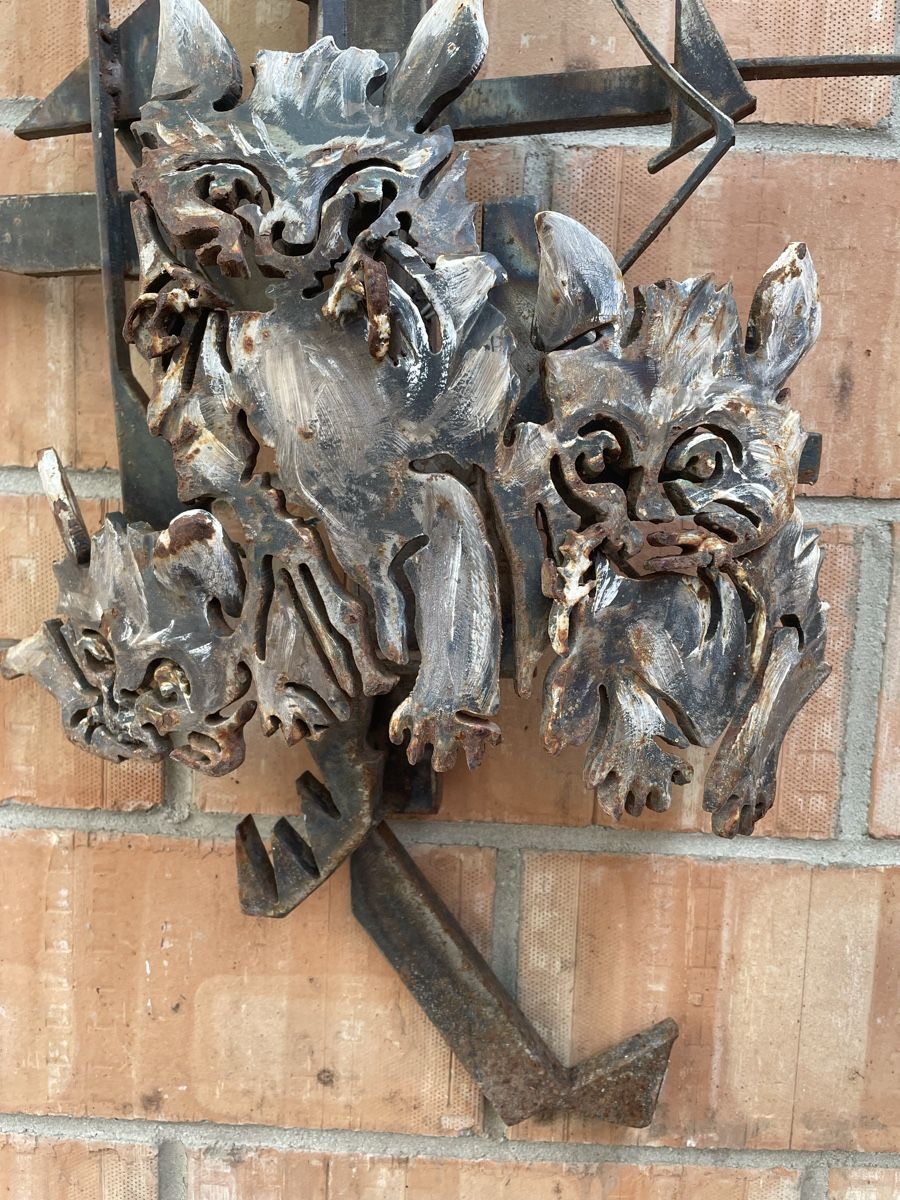Sculture & Statue:  Katzen Metallkunst  – Usato da Zwingen venduto da keuseli49 2
