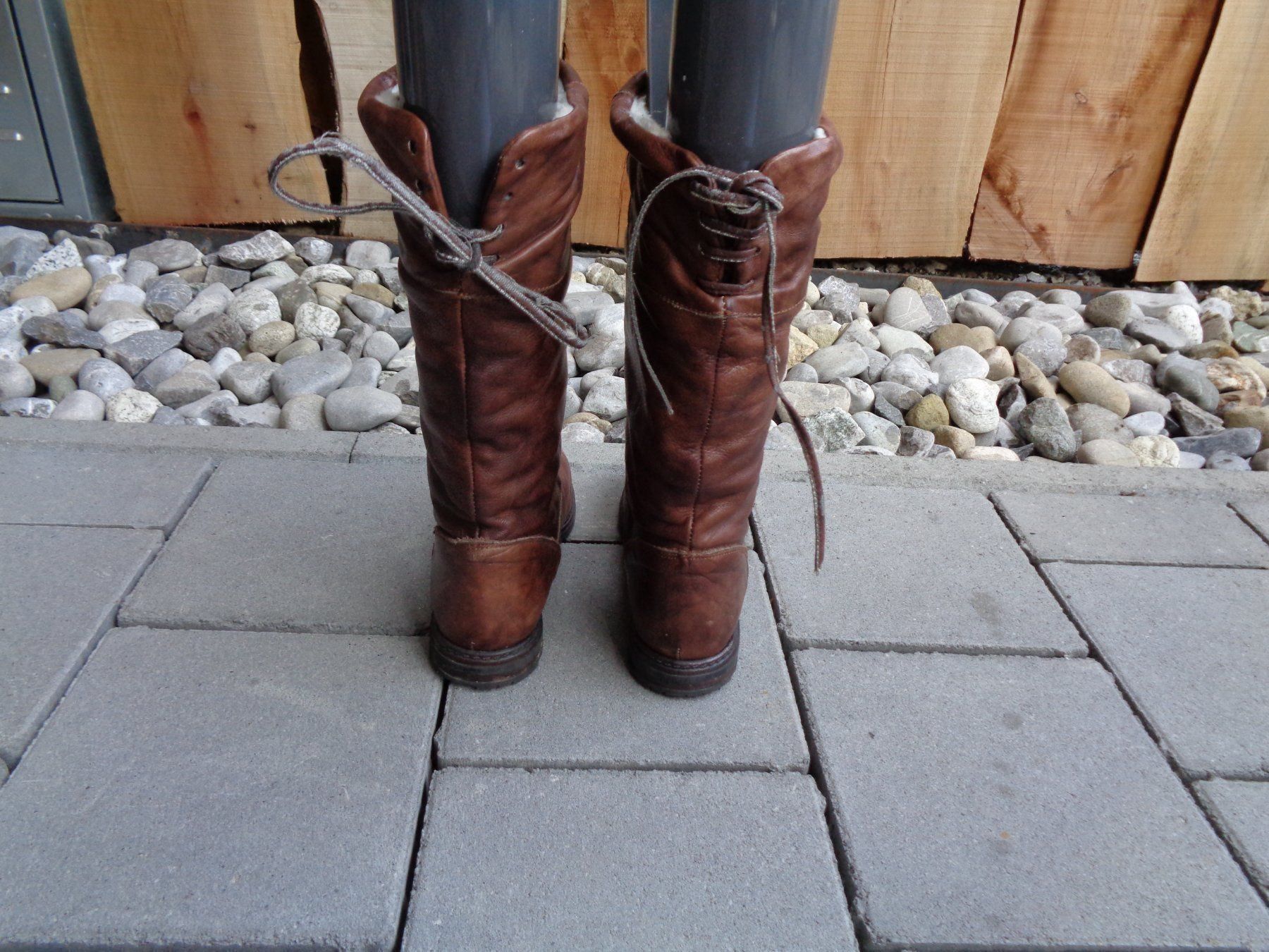 Damenschuhe: Braune warme Winter-Stiefel Gr. 35 - 201123 – Gebraucht aus Küssnacht am Rigi von Schuhe-Secondhand 1