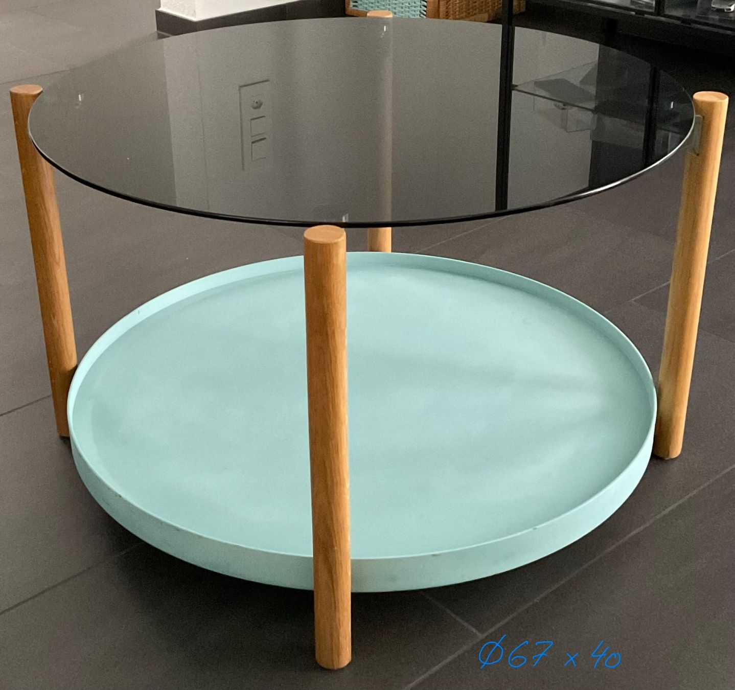 Tische: Couchtisch von Tchibo, Durchmesser 60cm – Gebraucht aus Bolken von MFIF