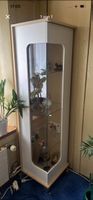 Eckvitrine mit Glastüren, Top Zustand, muss weg!