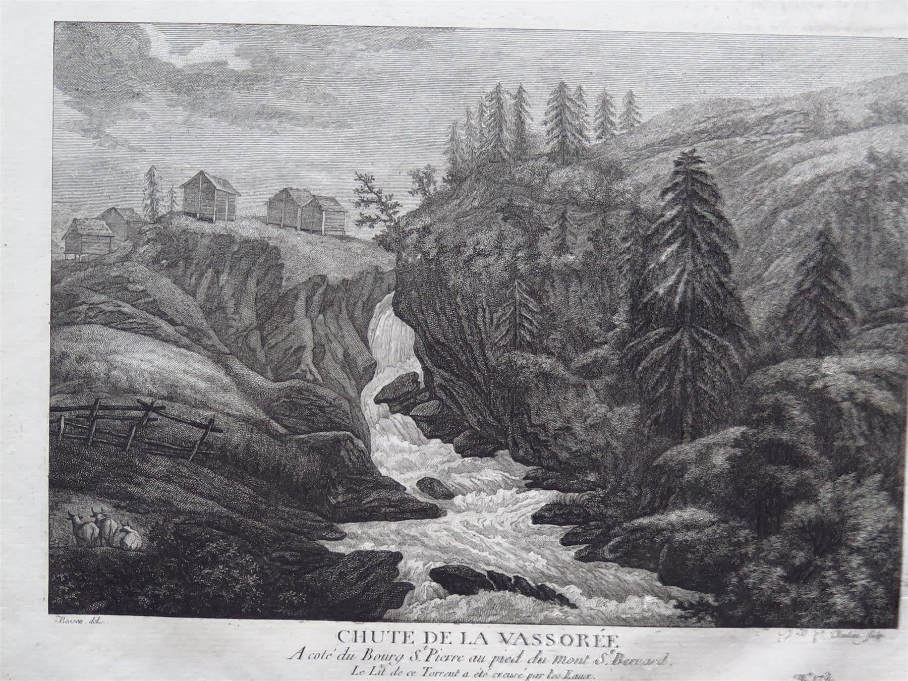 Stiche: Glacier du Fischer-Thal/Chute Vassorée – Gebraucht aus Bern von Jwpm66 2