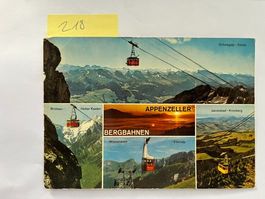 Ansichtskarten Set Appenzeller Bergbahnen; 1971