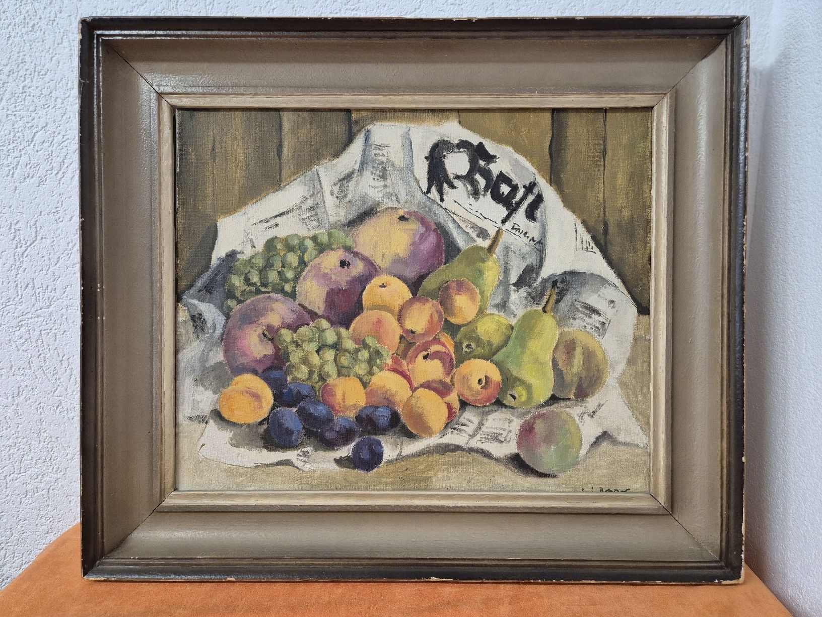 Tableaux: René Bolliger, Ölgemälde, "Nature morte au journal" – D'occasion à Basel par vintage.watches 1