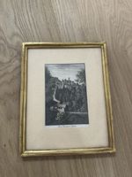 Alter Stich gerahmt "Das Trugner Tobel" 1796-1860