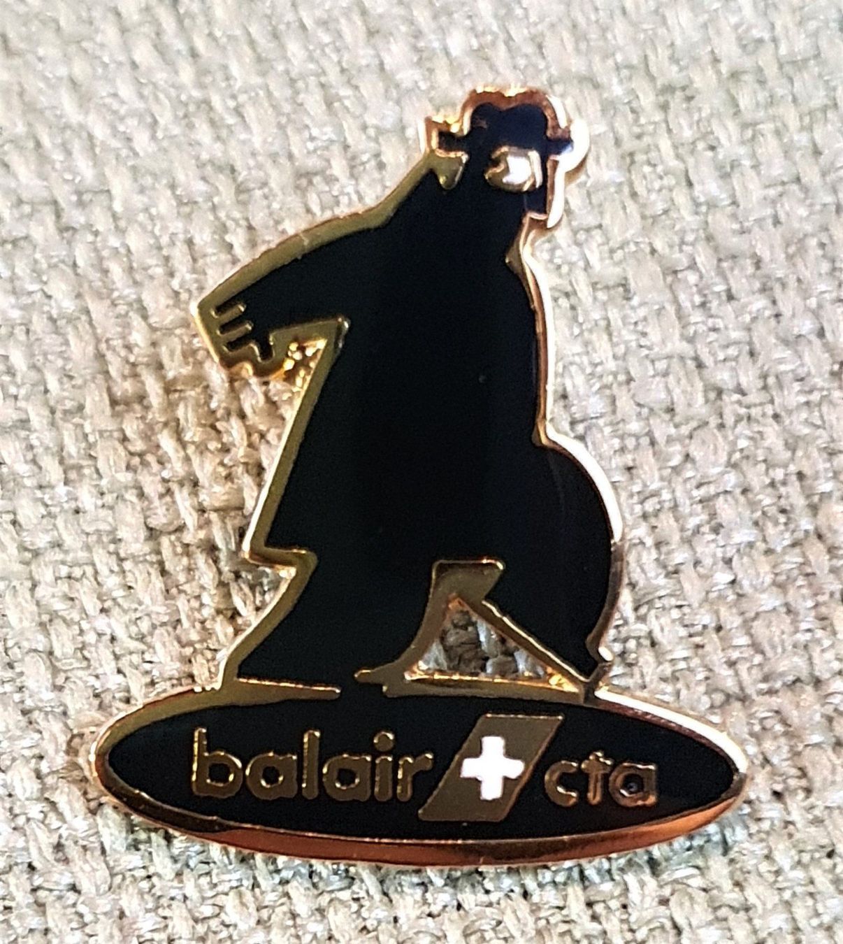 Placchette & Badge: I523 - Pin Schwarzer Mann balair cta – Usato da Reinach BL venduto da Boston-Verkauf