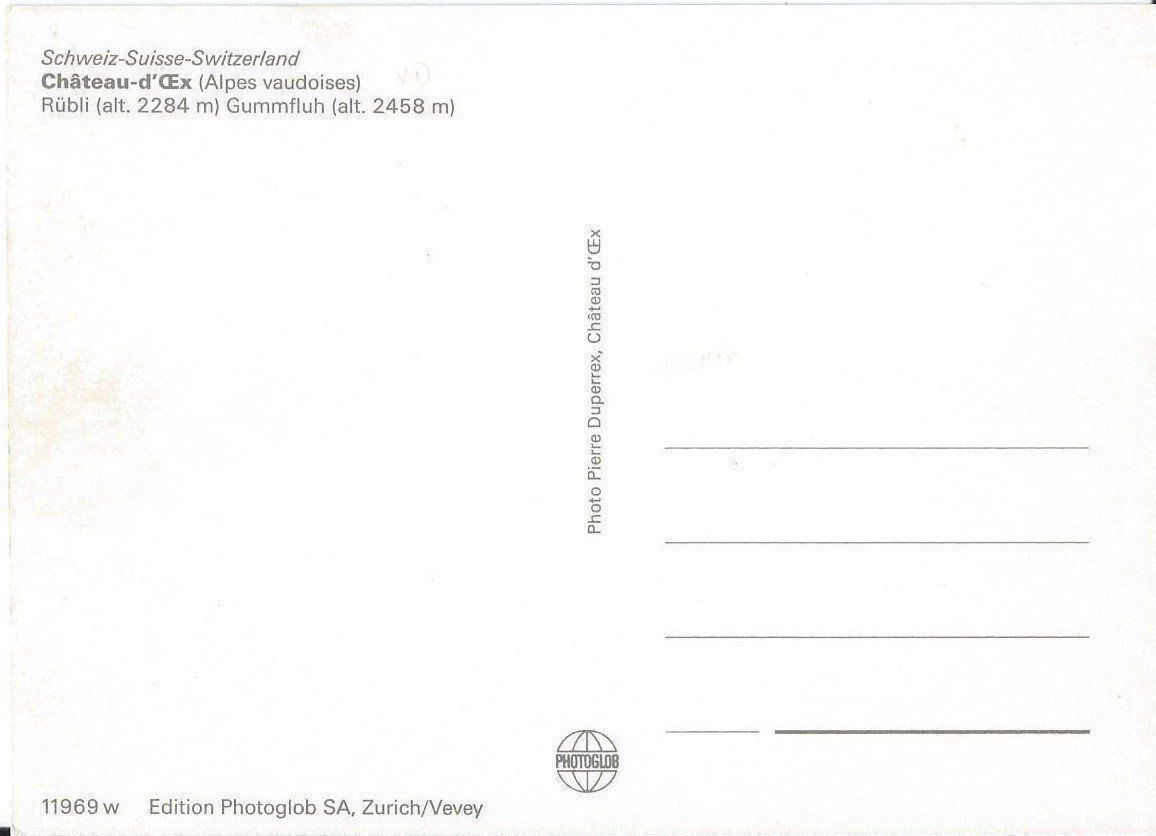 Cartoline postali: Château-d'Oex VD – Nuovo (secondo la descrizione) da Rothrist venduto da Stranglehold 1