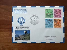 Ballonpost 1989 Poschiavo super Frankatur   (V691)