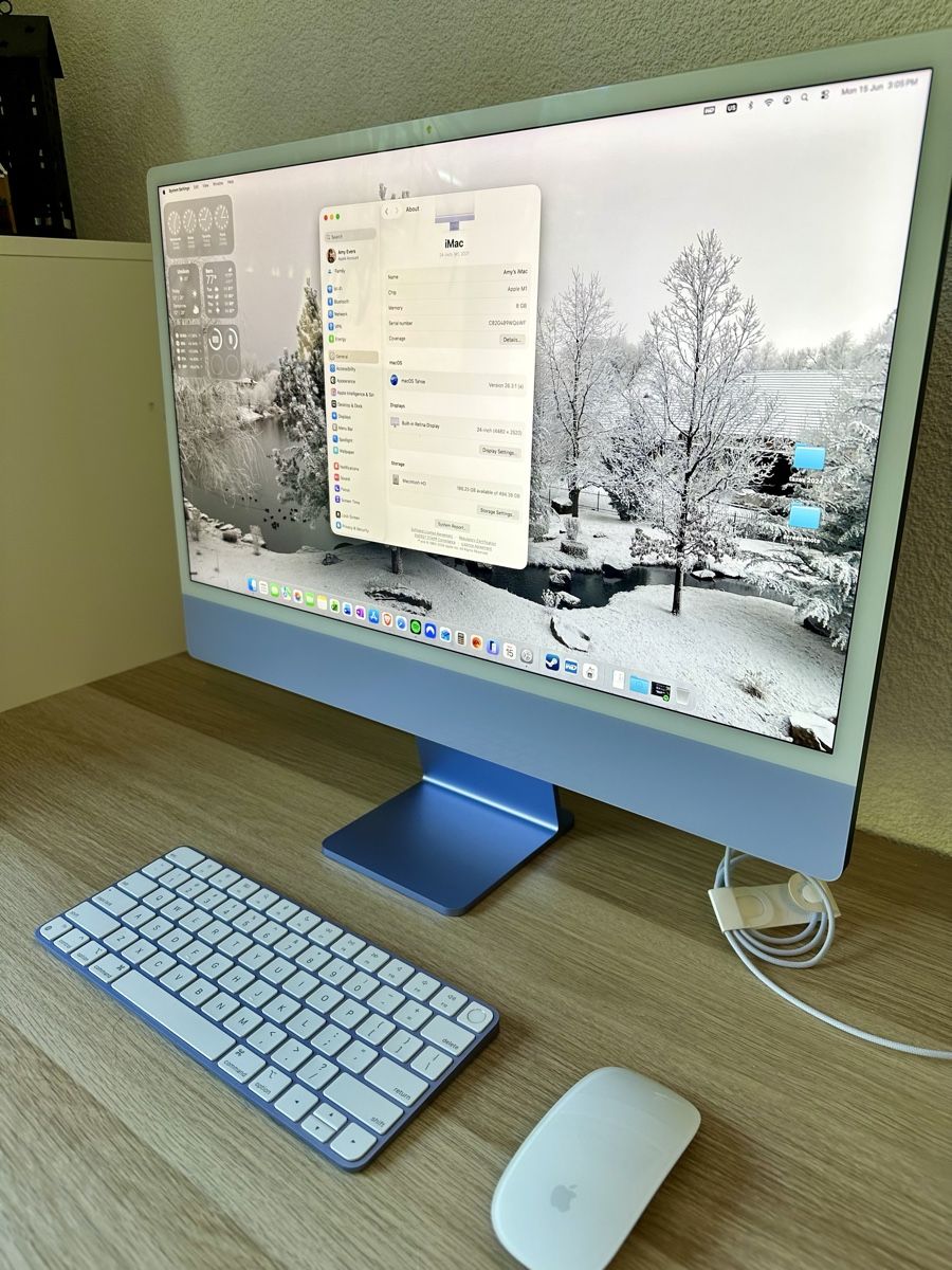 Apple PC: imac M1, 2021, like new, 8gb RAM, 500gb SSD – Nuovo (secondo la descrizione) da bözberg venduto da amy_7wz8 9
