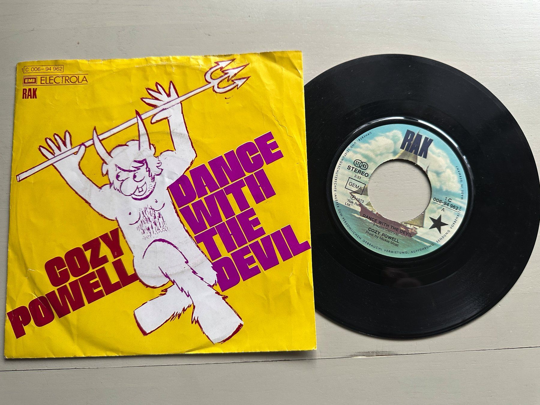 Dischi in vinile: COZY POWELL tolle Single Dance with the devil BLACK SABBATH – Usato da Basel venduto da Partridge