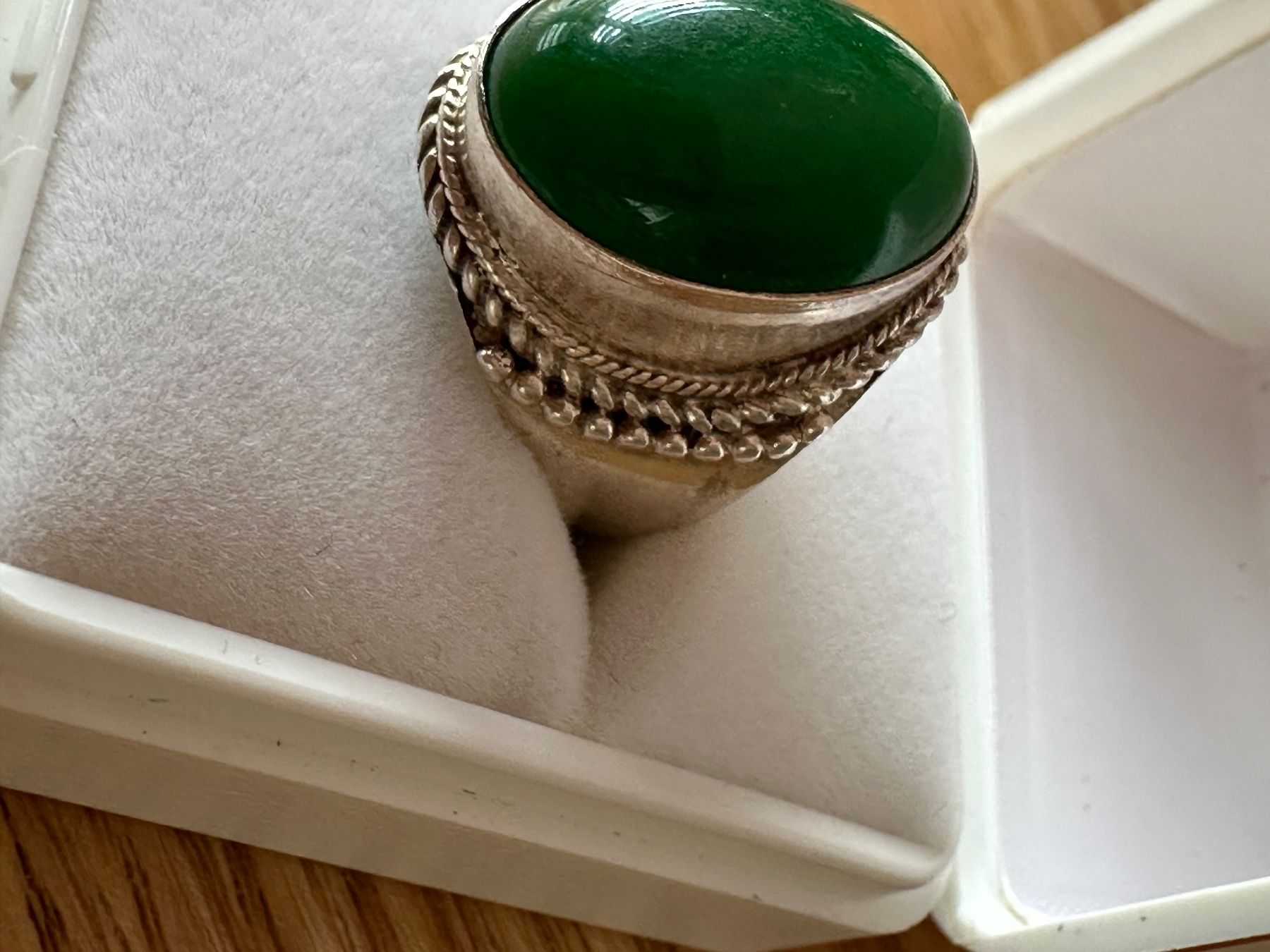 Ringe: Silberring mit Aventurin gr 55 – Gebraucht aus Herbriggen von Sehrazade 1