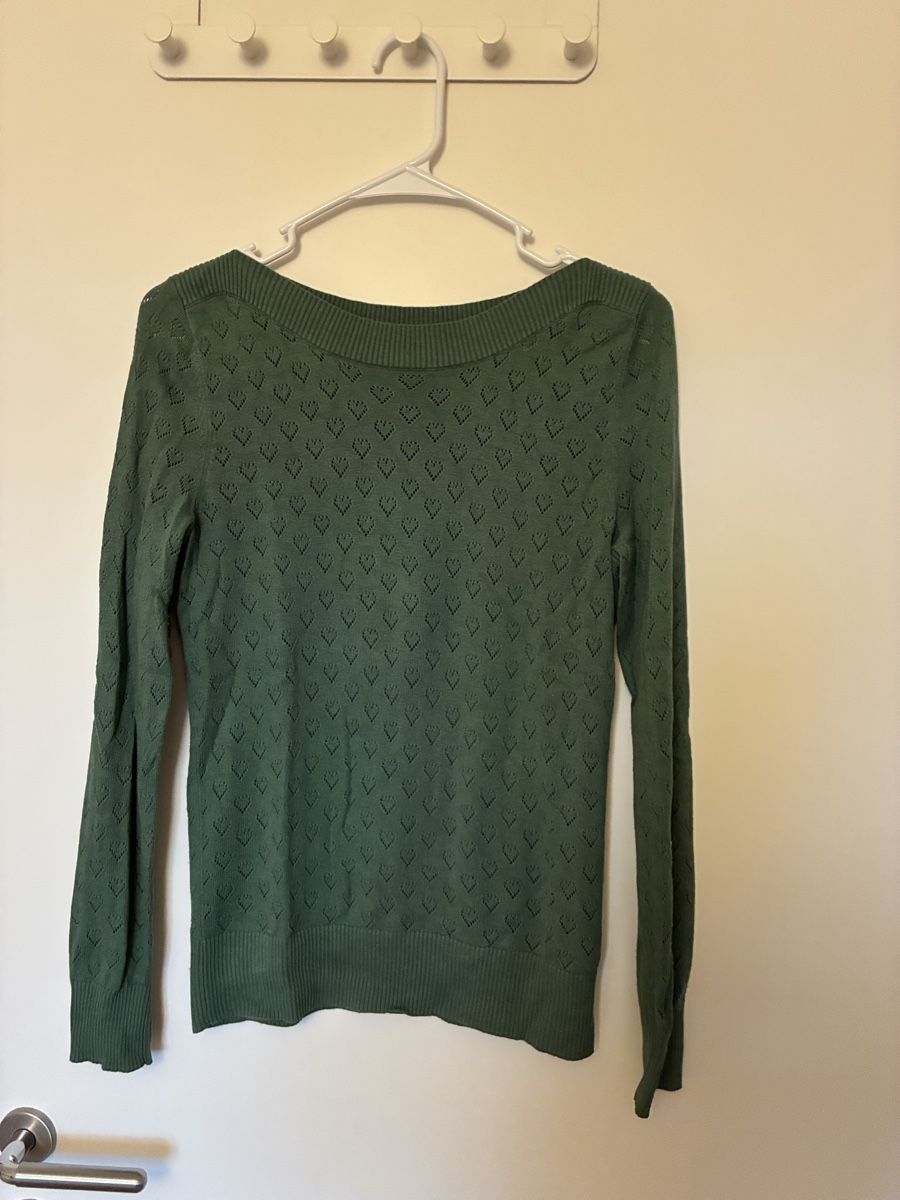 King Louie Pullover & Sweatshirts: King Louie Pullover grün mit Herzmuster M – Gebraucht aus Wädenswil von Gilmored83