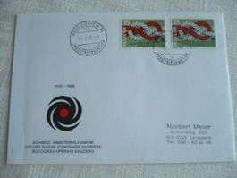 1986 FDC 50 Jahre Schweiz. Arbeiterhilfswerk, Zürich