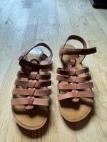Bonpoint Teen Girls Tan Brown Leather Sandals