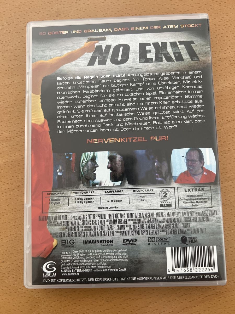 Tutti i DVDs: DVD No Exit - Wer SAW mochte, wird diesen Film lieben – Usato da windisch venduto da meisterkingremo 1