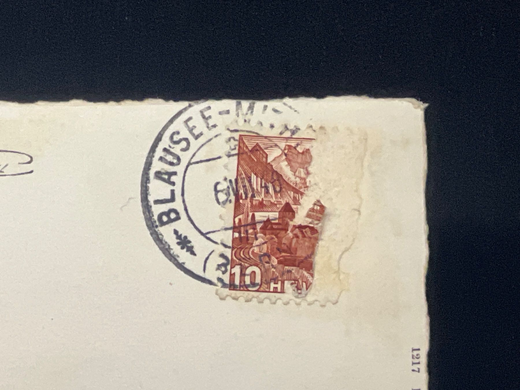 Cartoline postali: Blausee im Kandertal, Doldenhorn – Usato da Widnau venduto da Brusi9 2