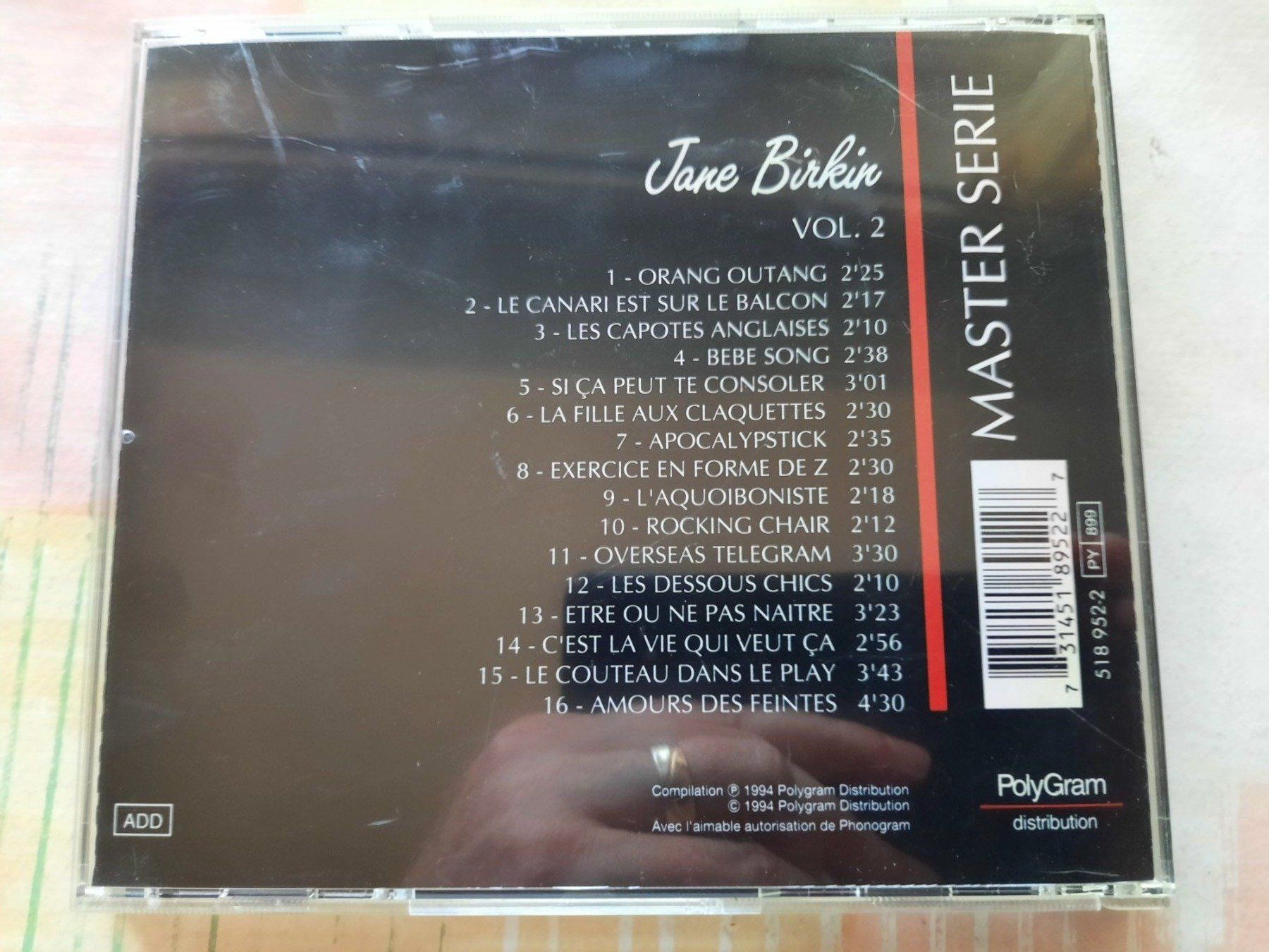 CD: Cd Jane Birkin Volume 2 Master Série – Usato da Pully venduto da bro_n52j 1