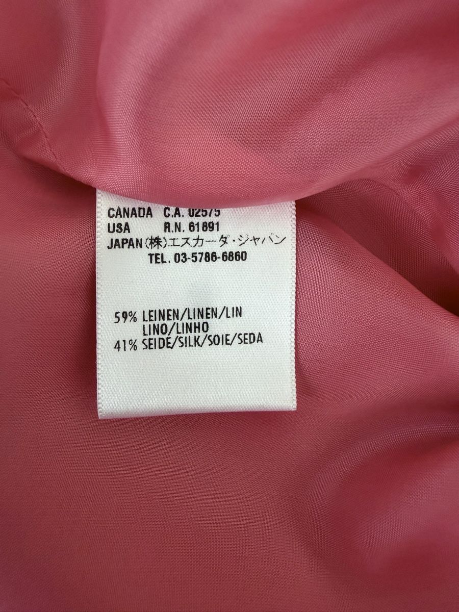 Escada Gonne: Rock Escada rosa Grösse 36 Leinen-Seide – Usato da Elsau venduto da isidobrany09 2