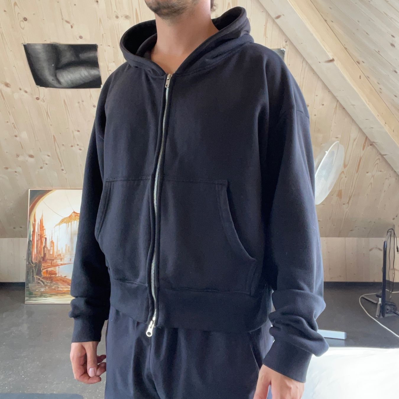 Pulls & Sweat-shirts: PEARLED IVORY 'CROPPED HOODIE' – D'occasion à Zuchwil par hok_98 1
