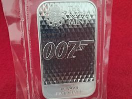 007 JAMES BOND 2022 DIAMONDS ARE FOREVER 1 OZ UNZE SILBER