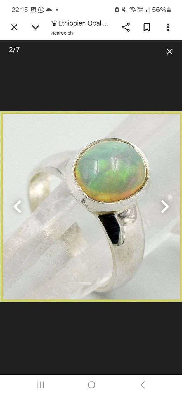 Anelli: ♛ Ethiopien Opal 925 Silber – Usato da Alpnach Dorf venduto da ste_t7mn 1