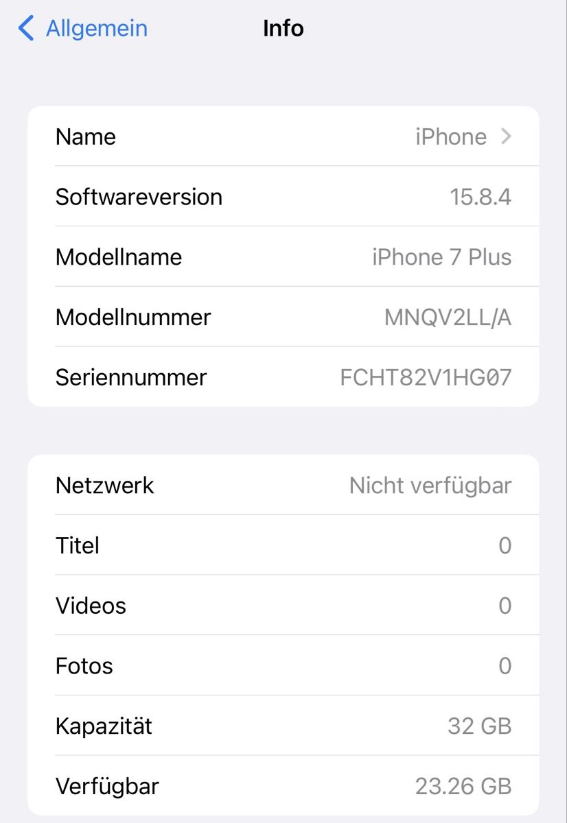 Apple Telefoni cellulari / Smartphones: iPhone 7 Plus 32GB Rosé – Usato da Matzingen venduto da RottenApple 2