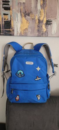 Sac à dos 40 x30  enfant  FOCUSER + gourde Stitch +port- clé