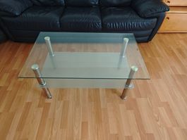 Glastisch / Couchtisch mit Glasplatten