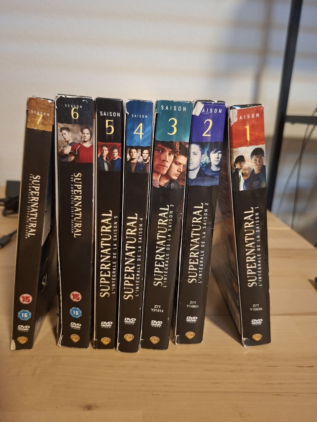 Tous les DVDs: Supernatural saison 1-7 DVD complet – D'occasion à Genève par VintagePal