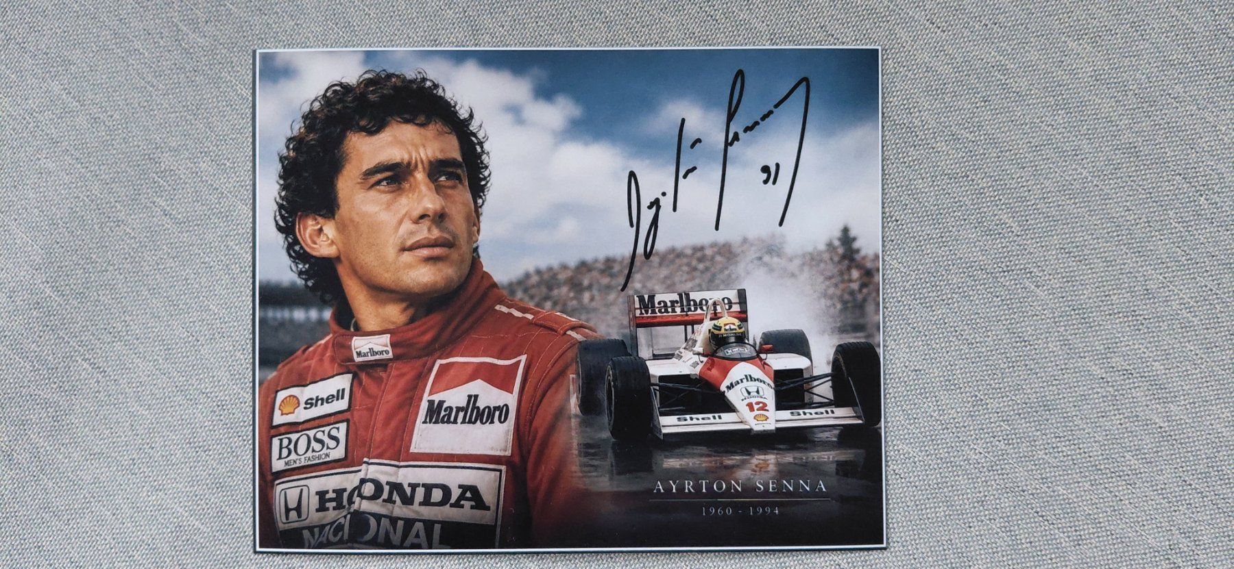 Autographes: Autogramm Aurton Senna – D'occasion à Schmerikon par Olympia04