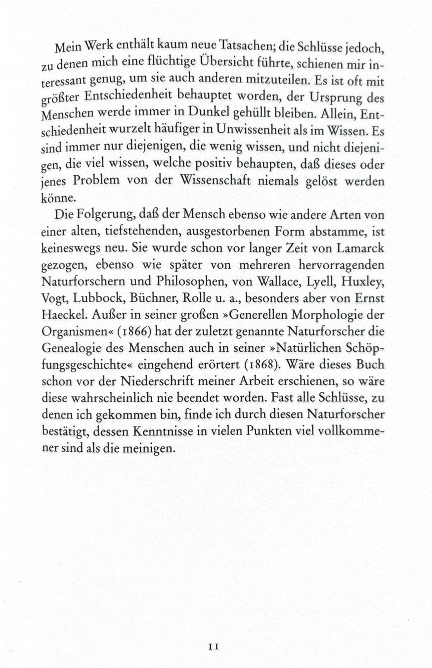 Libri: Darwin Charles, Die Abstammung des Menschen – Nuovo (secondo la descrizione) da Sarnen venduto da Livres 6