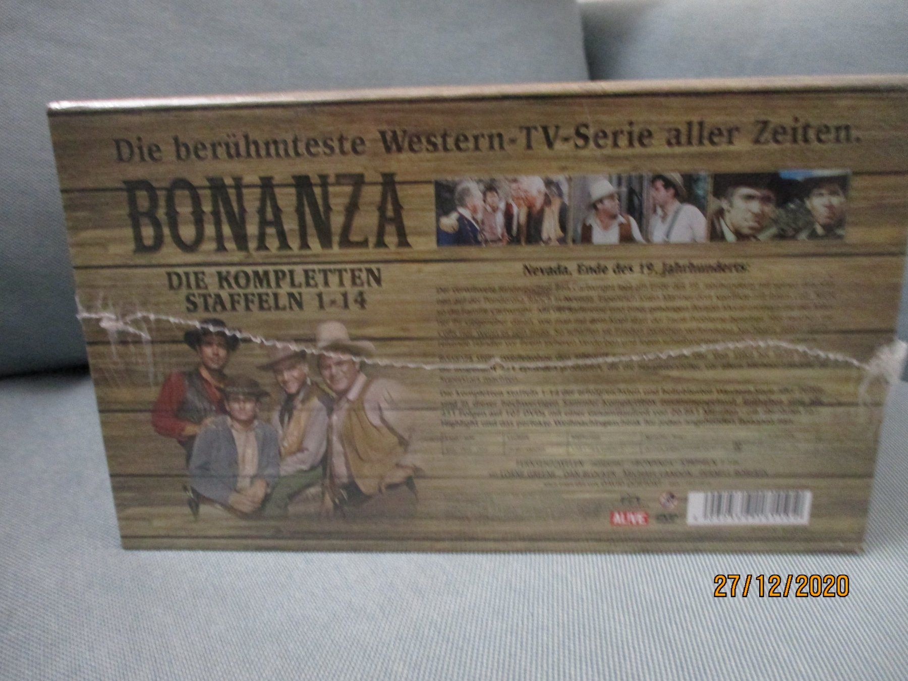 Tutti i DVDs: Bonanza - Komplettbox - Staffeln 1-14 – Nuovo e nell'imballaggio originale da Liestal venduto da Disc-Point 3
