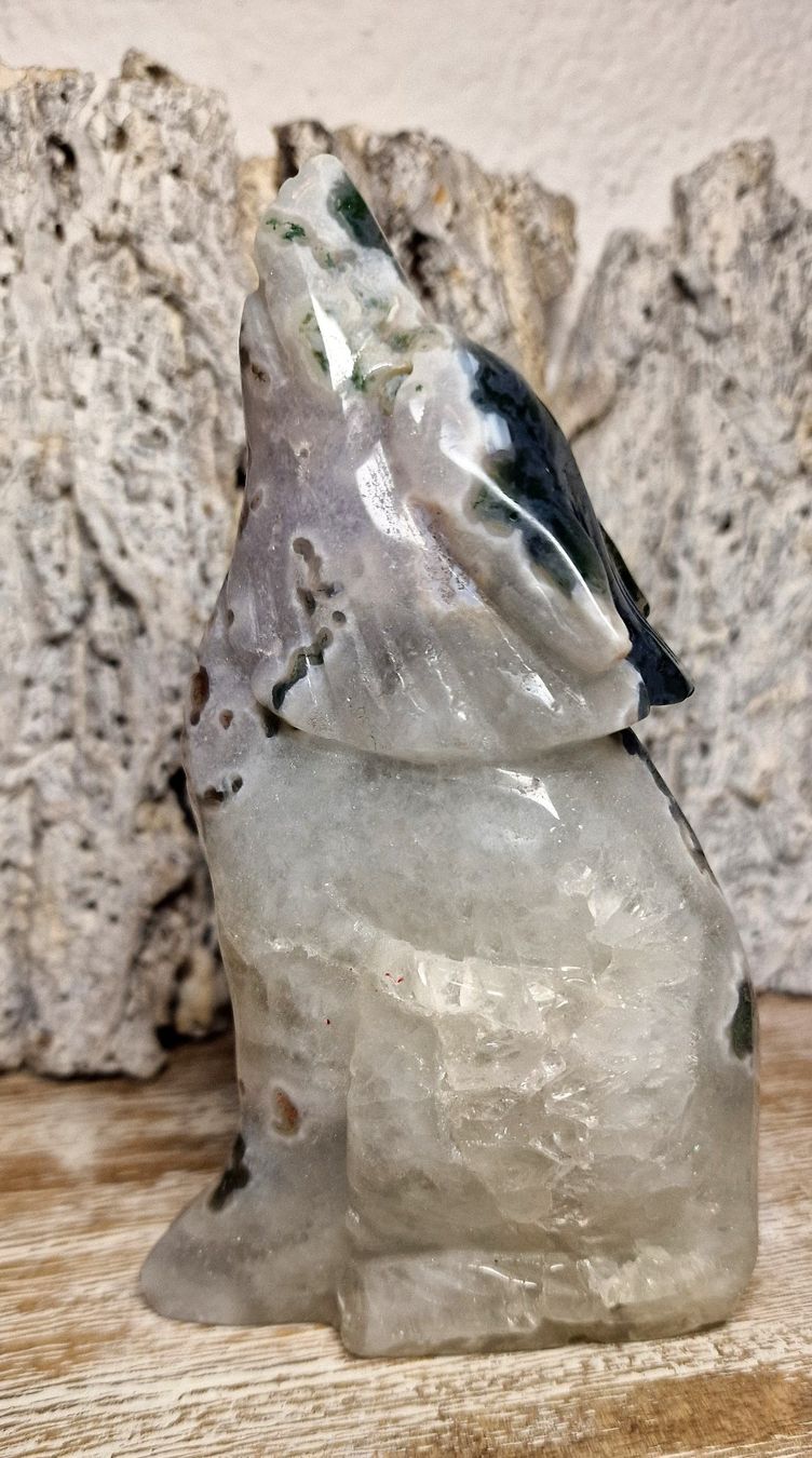 Minerali & Pietre curative: Moosachat Wolf 677g – Nuovo (secondo la descrizione) da Matzingen venduto da Shay_Crystalz 1
