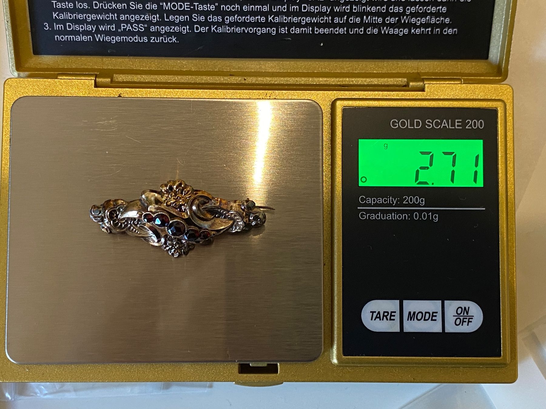 Spille & Fermagli: Brosche Bidermeier Gold Granat – Usato da Liestal venduto da marieugenia 1