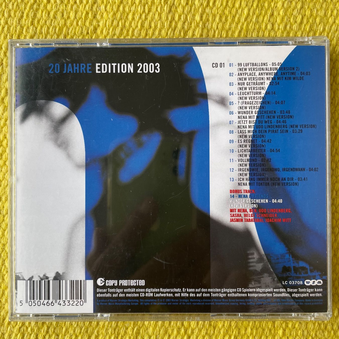 CD: NENA-20 JAHRE EDITION03 – Usato da Rorschacherberg venduto da CD-Roli 1