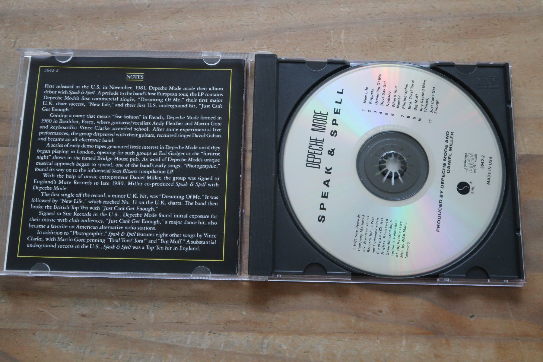 CD: DEPECHE MODE - SPEAK & SPELL - CD – Usato da Basel venduto da Patiscat 3