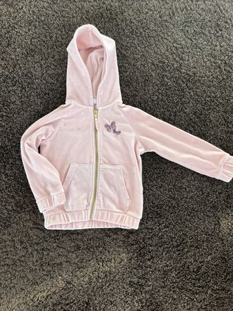 Lindex Kinder-Kapuzenpullover rosa, Schmetterlinge,Gr 98/104