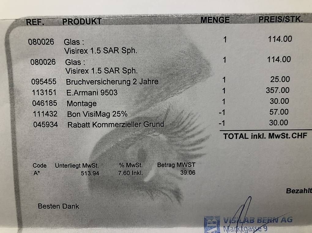 Occhiali & Lenti: Giorgio Armani Brille – Usato da Bern venduto da Milena2323 2