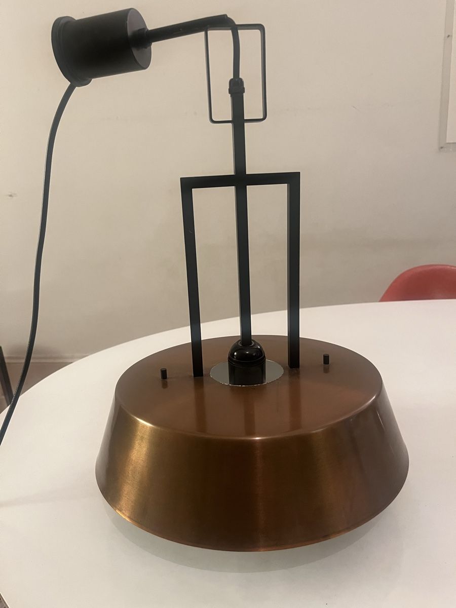 Lampadari & plafoniere: Vintage Deckenlampe mit Kupferschirm – Usato da Zürich venduto da Luftibus01 1